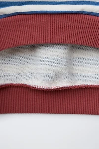 SWEAT À RAYURES EN CONTRASTE