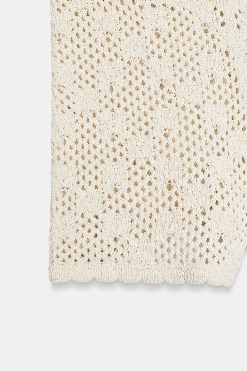 POINTELLE KNIT SHORTS