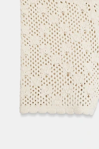 POINTELLE KNIT SHORTS