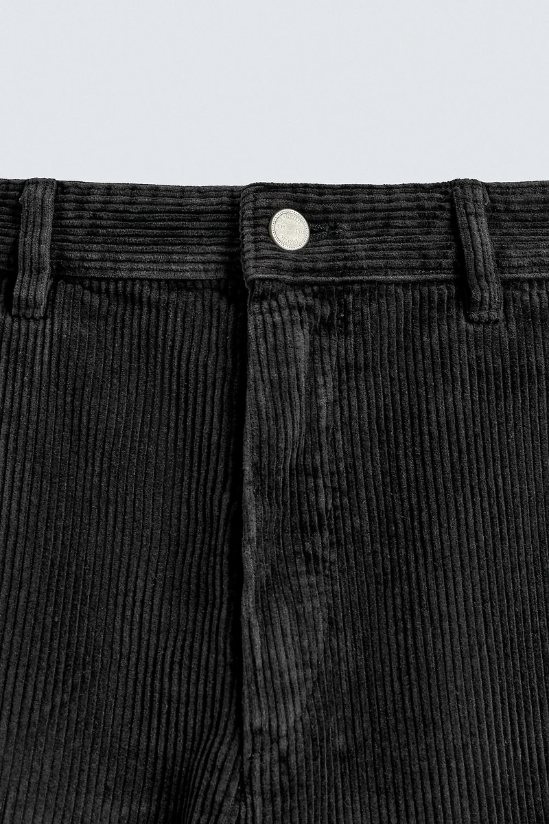 TAPERED FIT CORDUROY PANTS