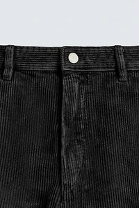 TAPERED FIT CORDUROY PANTS