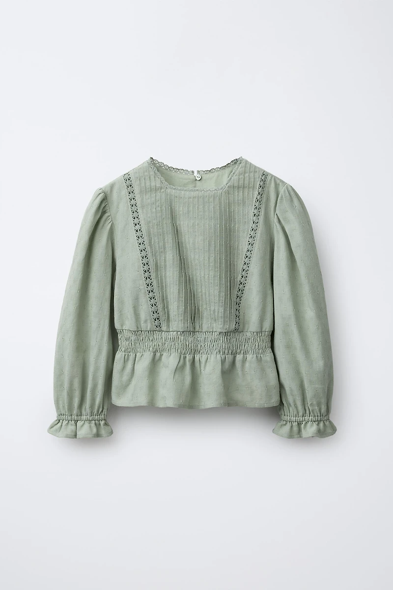 CHEMISE ENTRE-DEUX VOLANTS