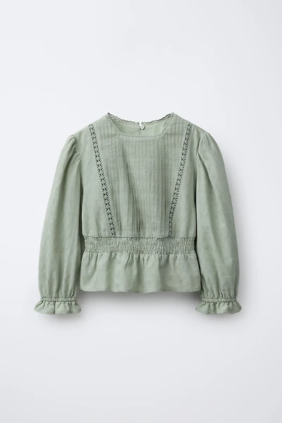 CHEMISE ENTRE-DEUX VOLANTS