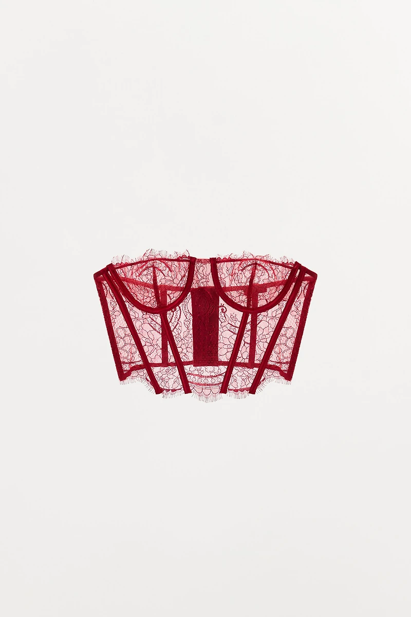 LACE UNDERWIRE CORSET
