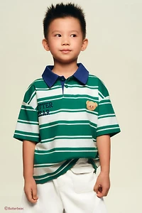 STRIPED BUTTERBEAR © POLO SHIRT
