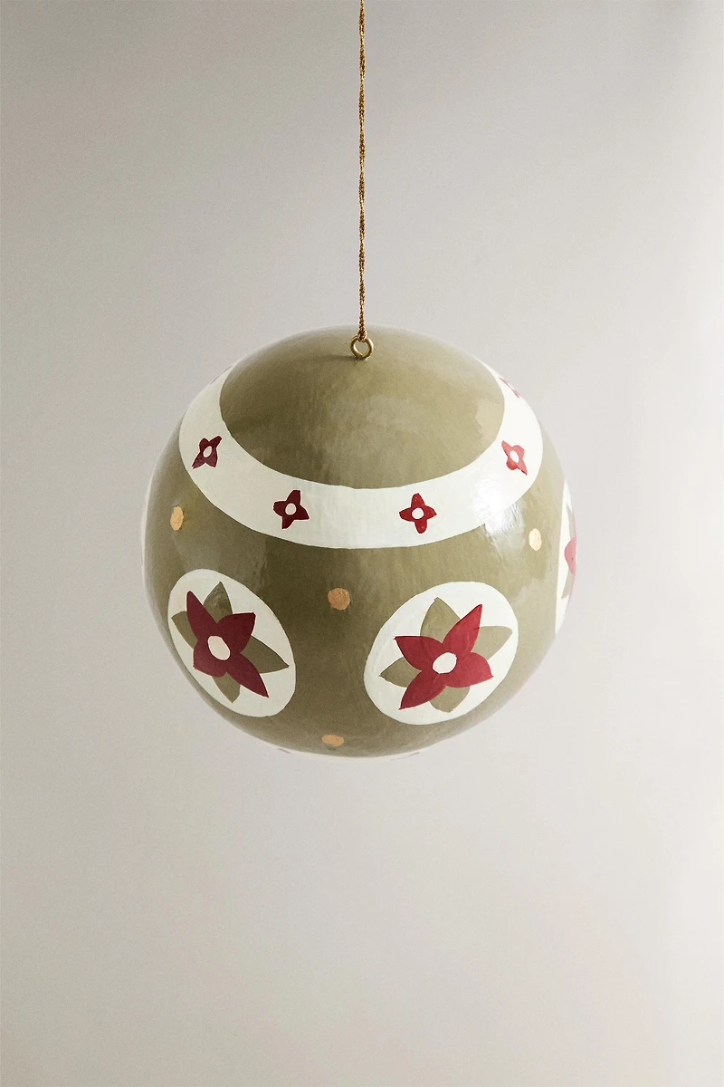 CHRISTMAS TREE ORNAMENT PAPER STAR BALL