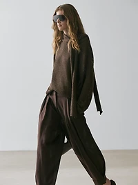 Darted sarouel trousers