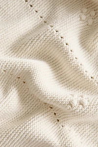 BABY OPENWORK COTTON BLANKET