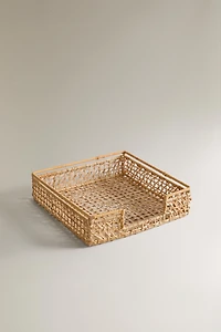 RATTAN NAPKIN HOLDER