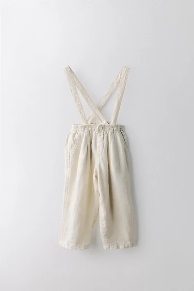 YEARS / 100% LINEN PANTS WITH REMOVABLE SUSPENDERS LIMITED EDITION