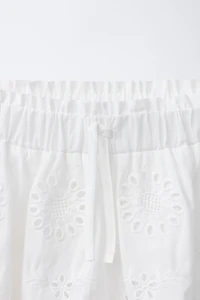 SWISS EMBROIDERED SHORTS