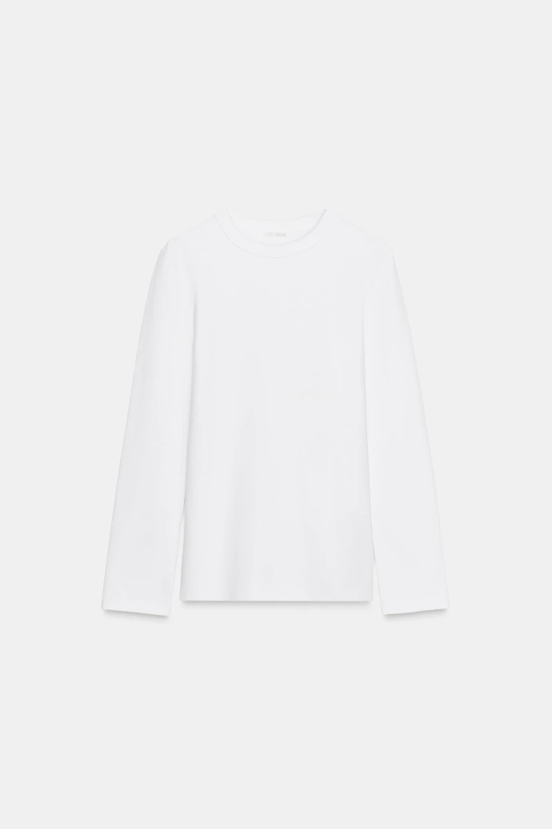 T-SHIRT À MANCHES LONGUES INTERLOCK