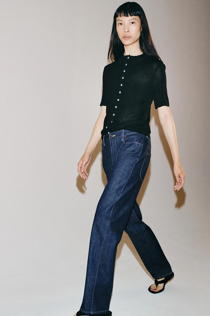 ZW COLLECTION HIGH-WAIST STRAIGHT JEANS