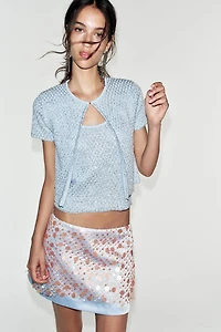 SEQUIN MINI SKIRT