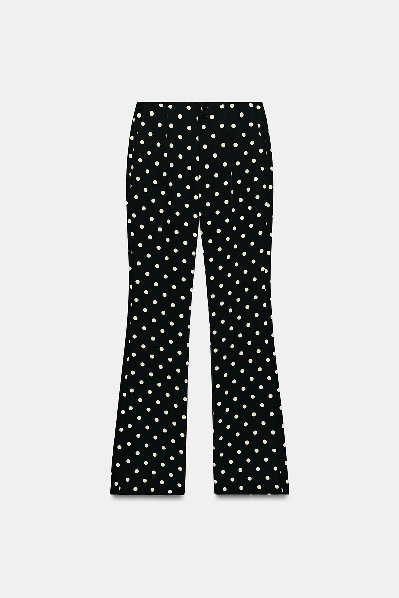 POLKA DOT FLARE PANTS