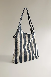 STRIPED TOTE BAG