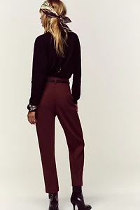 PANTALON TAILLE HAUTE CEINTURE