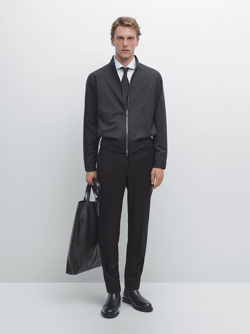 Pantalon flanelle 100 % laine