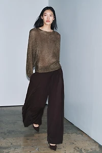 ZW COLLECTION FLOWY PLEATED PANTS