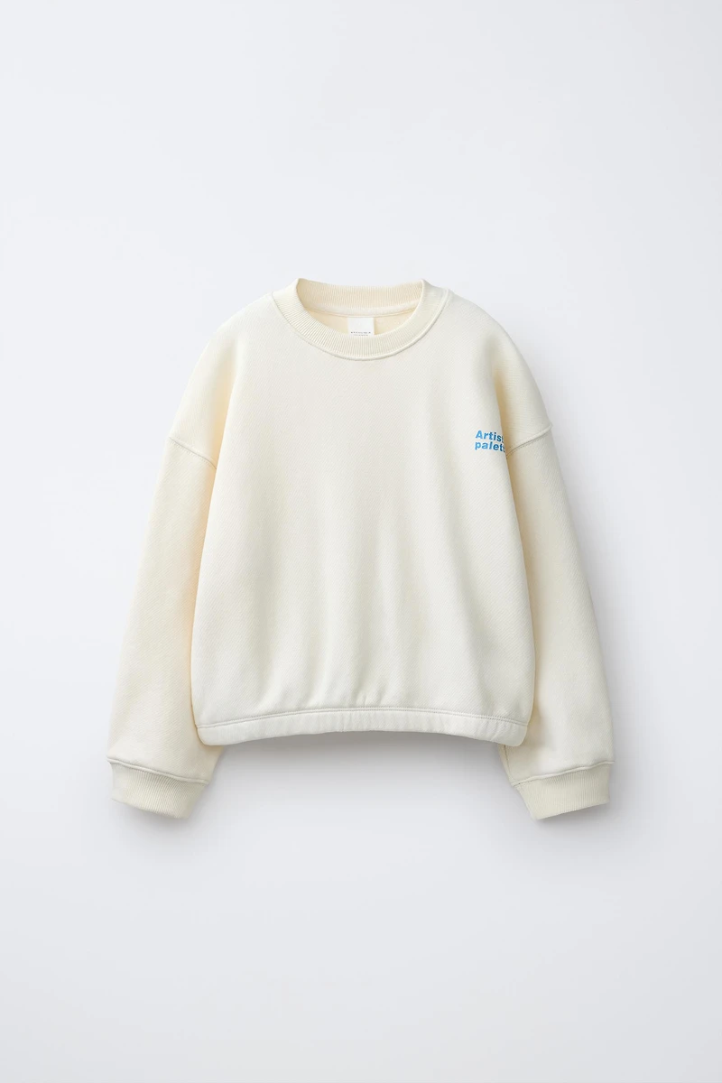 SWEATSHIRT AND BERMUDA SET WITH TEXT