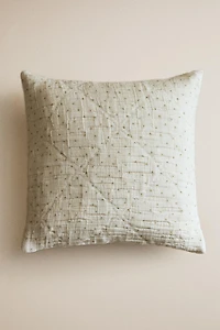 KIDS' CHIFFON FLORAL THROW PILLOW COVER