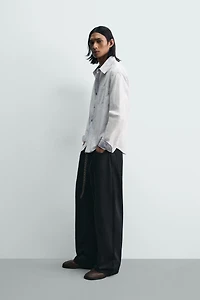 WASHED STRIPED RELAXED FIT SHIRT