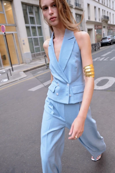 GILET HALTER CROISÉ