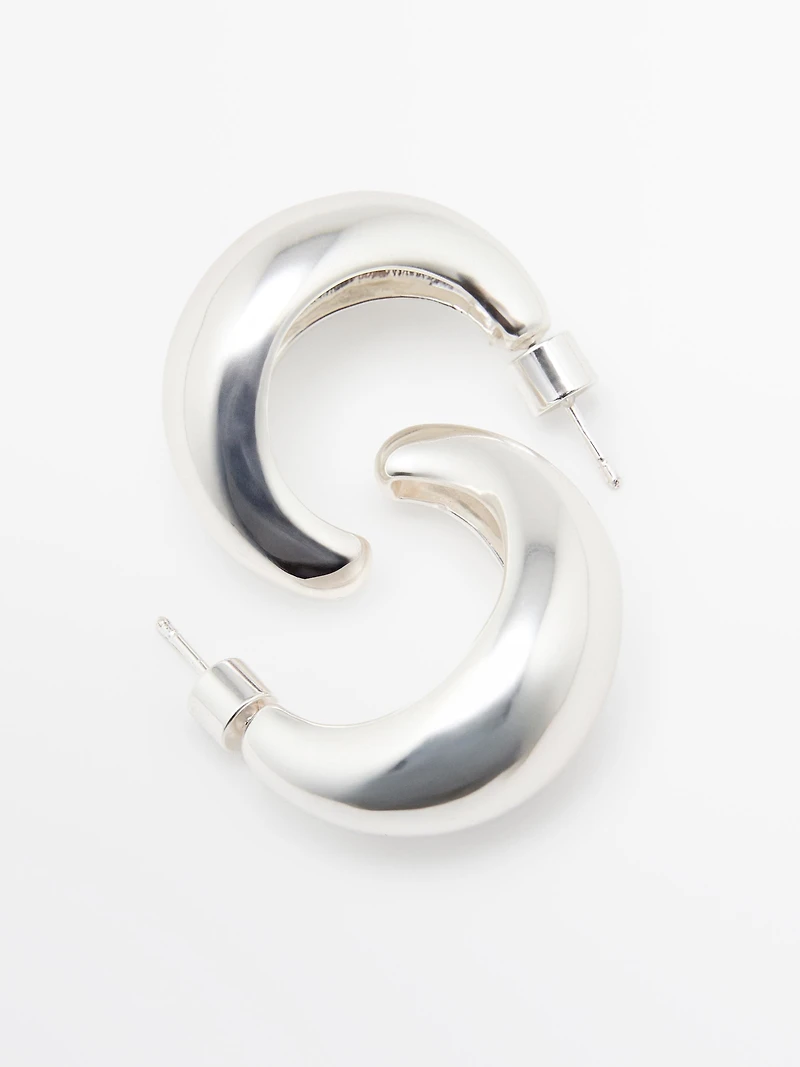 Boucles d’oreilles créoles demi-lune