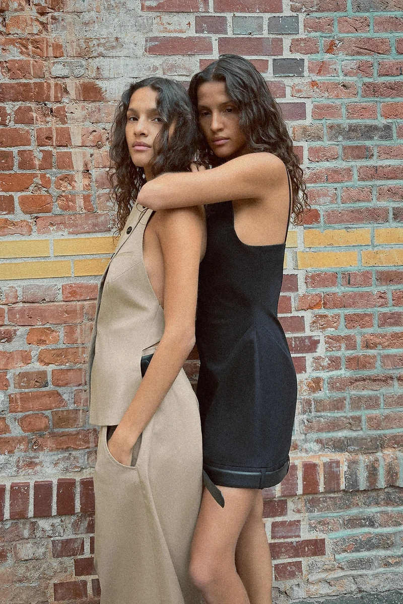 OPEN BACK VEST TOP