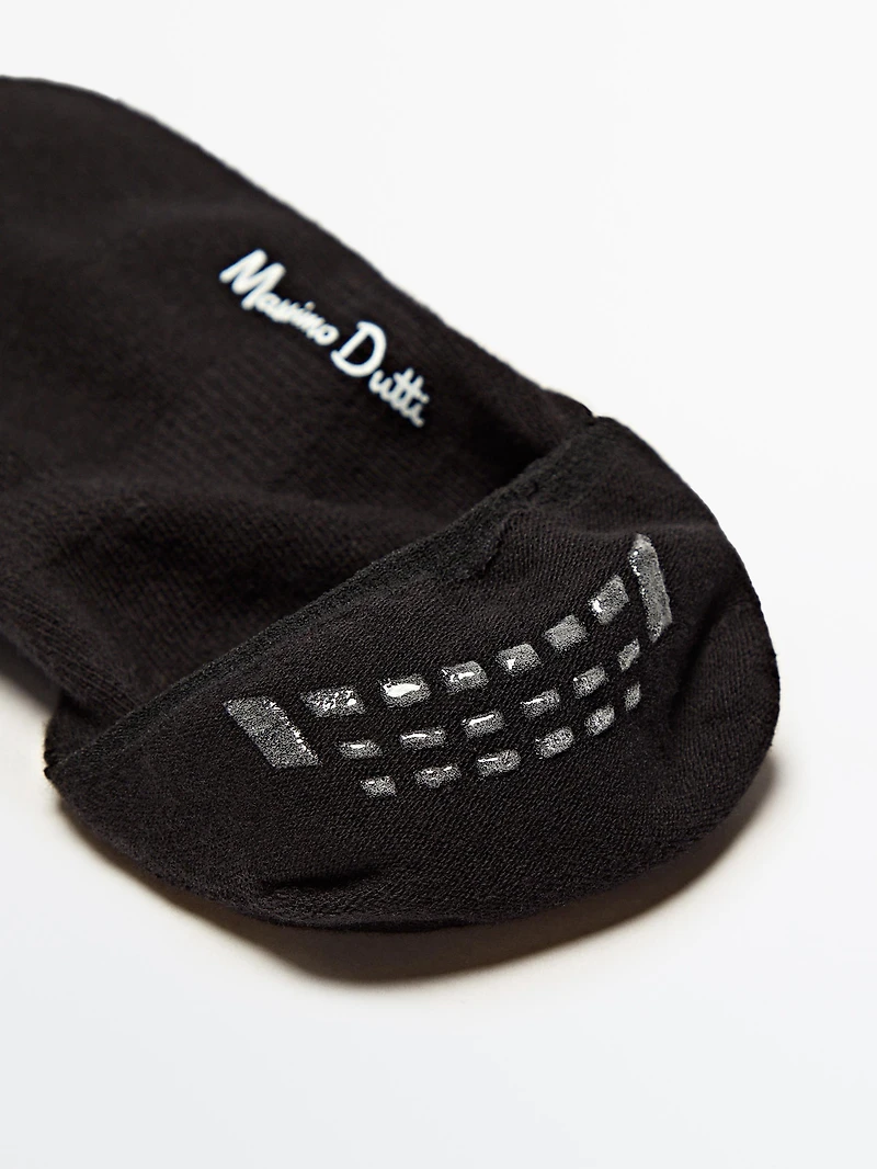 Pack of 3 pairs no-show cotton blend socks