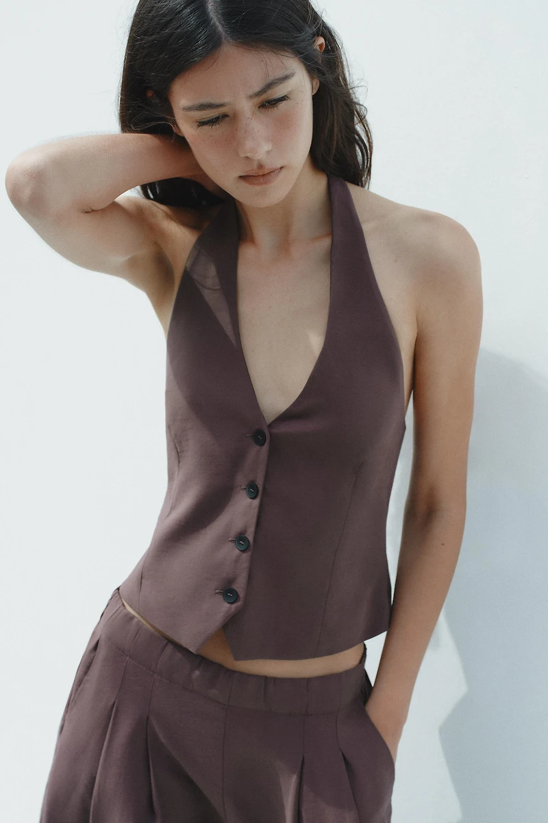 HALTER TIE VEST