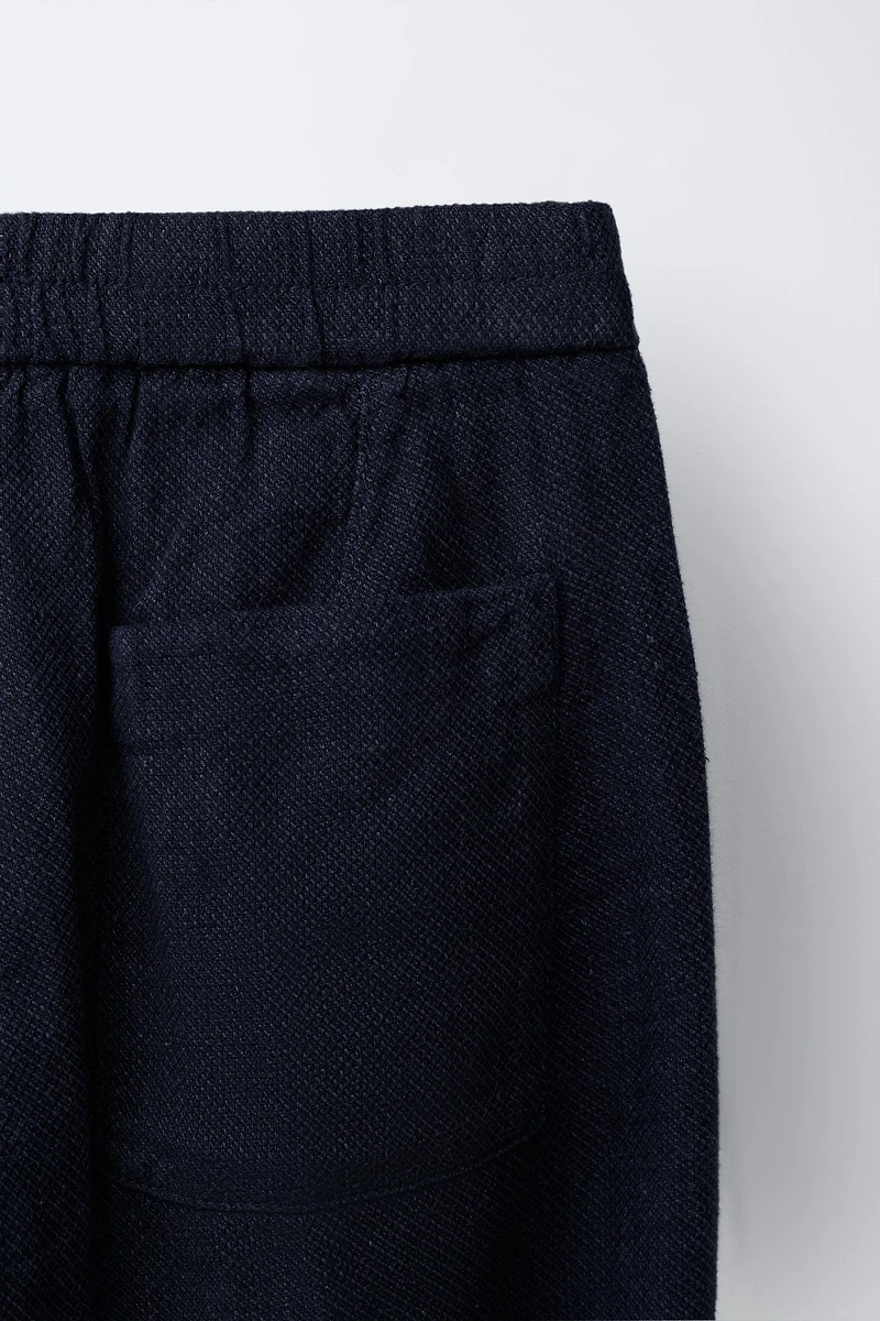 PANTALON DE COSTUME AVEC LIN