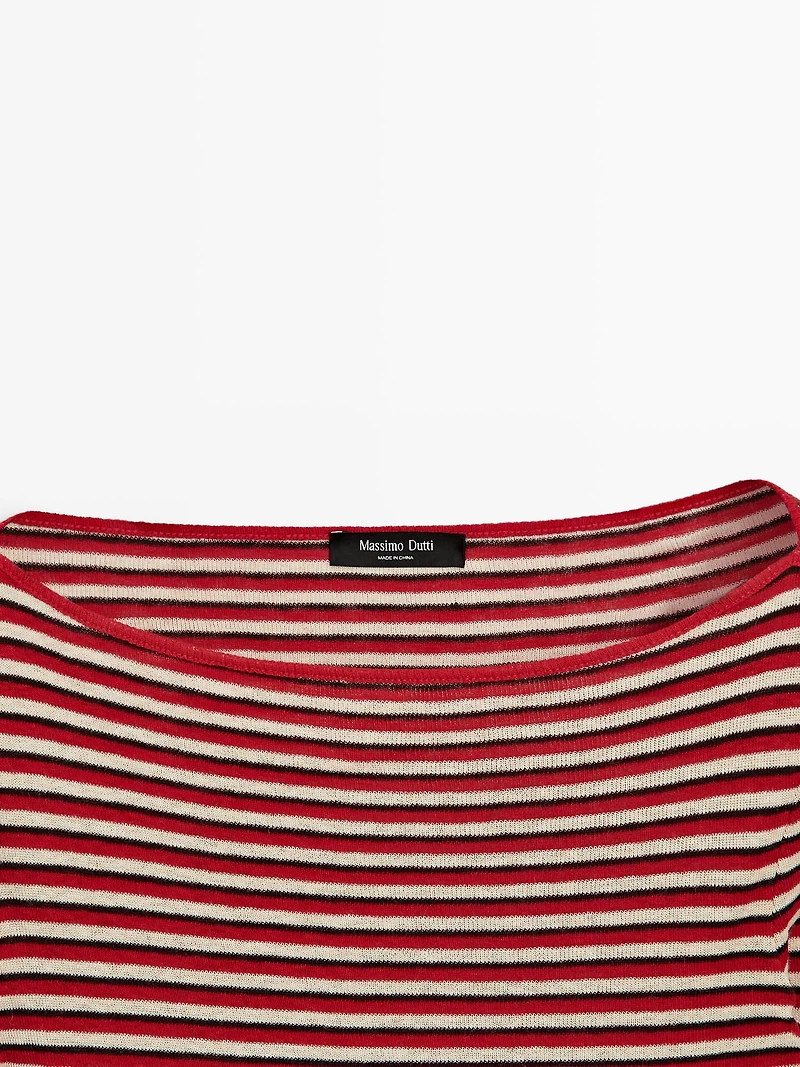 Striped long sleeve T-shirt