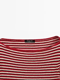 Striped long sleeve T-shirt