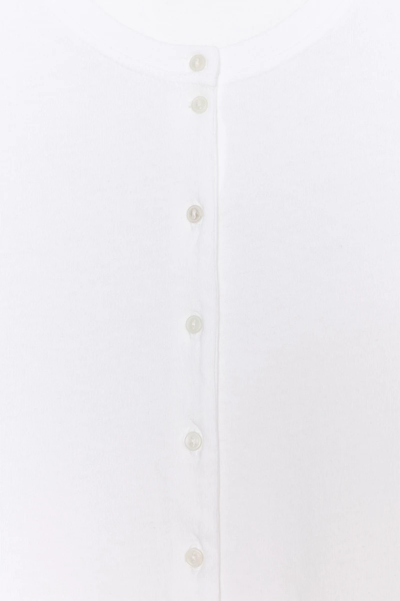 100% COTTON BUTTON T-SHIRT