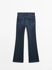 High waist flare fit skinny jeans