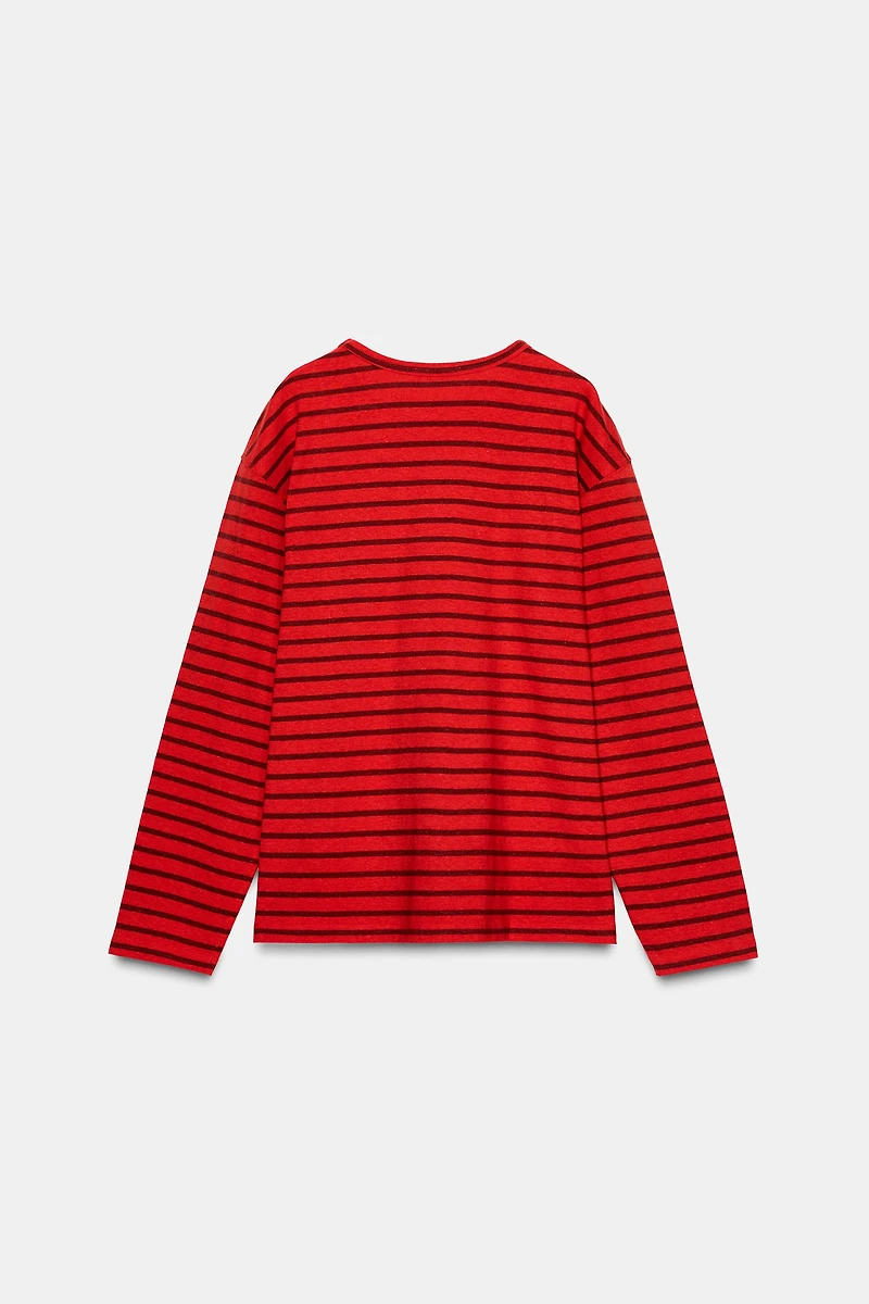LONG SLEEVE STRIPED T-SHIRT