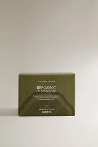 (240 G) BOUGIE PARFUMÉE BERGAMOTE & BOIS DE SANTAL