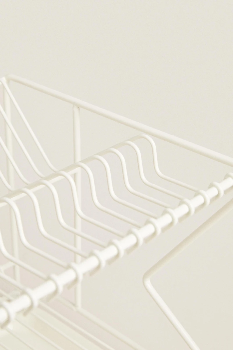 METAL DISH RACK WITH TRAY