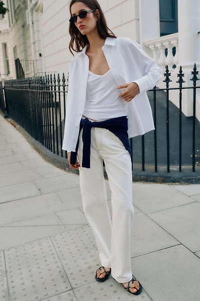 100% COTTON BUTTONED T-SHIRT