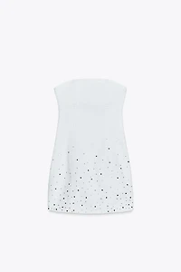 Z1975 GLITTER DENIM MINI DRESS