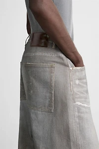PRINTED BAGGY FIT JEANS