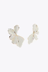 ENAMELED FAN EARRINGS