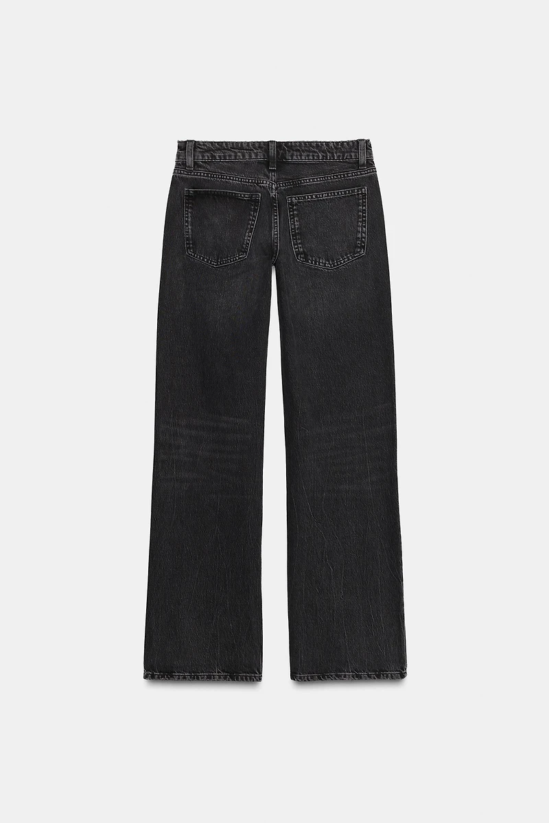 TRF LOW RISE WIDE LEG JEANS