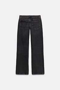 TRF LOW RISE WIDE LEG JEANS