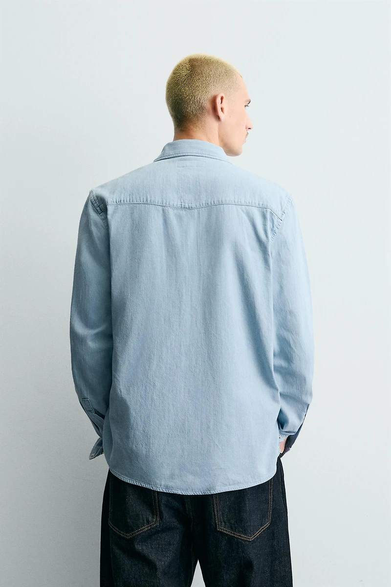CHEMISE EN DENIM WESTERN
