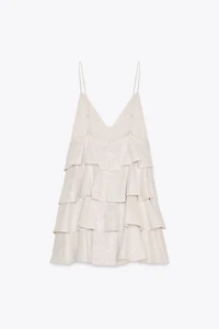 RUFFLED SHORT DRESS