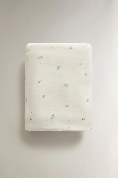 BABY FLORAL BATH TOWEL