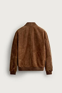SUEDE LEATHER JACKET WITH POCKETS