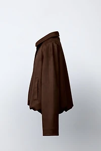 BLOUSON BOMBER EFFET DAIM